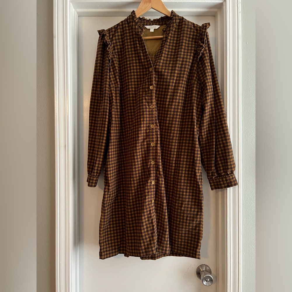 Garnet Hill Corduroy Shirt Dress